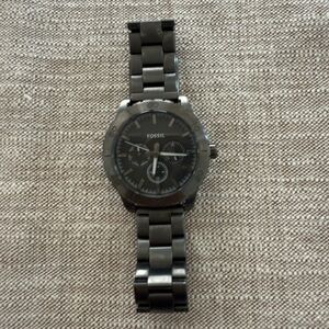 Fossil Dark Gray Chronograph Watch